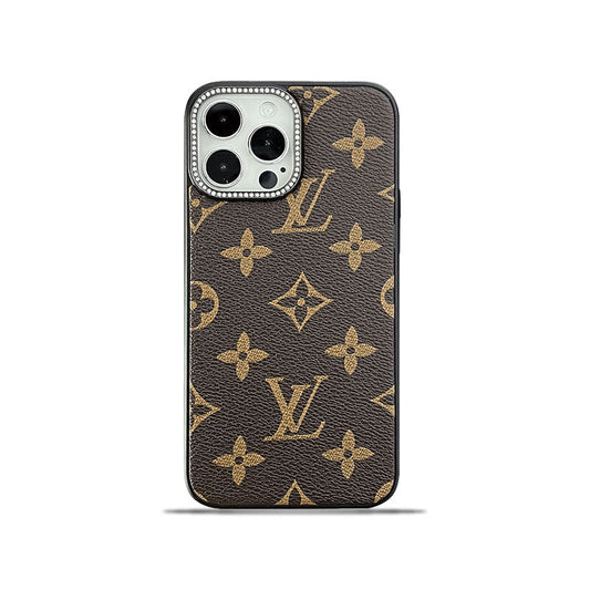 Leather Monogram iPhone Case-LHZ231213