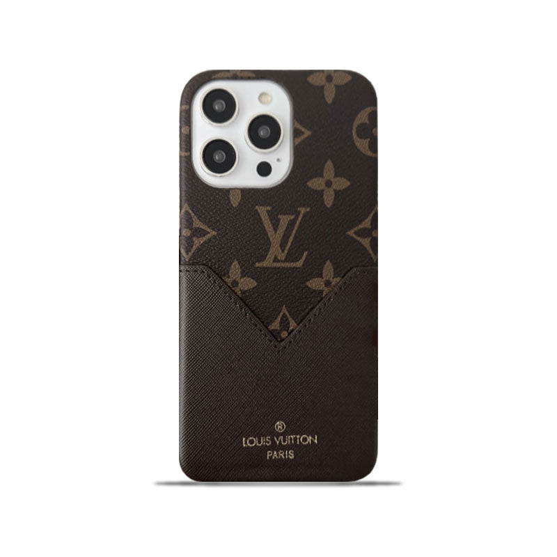 Monogram iPhone Case With Pouch Brown Printing -KB240329