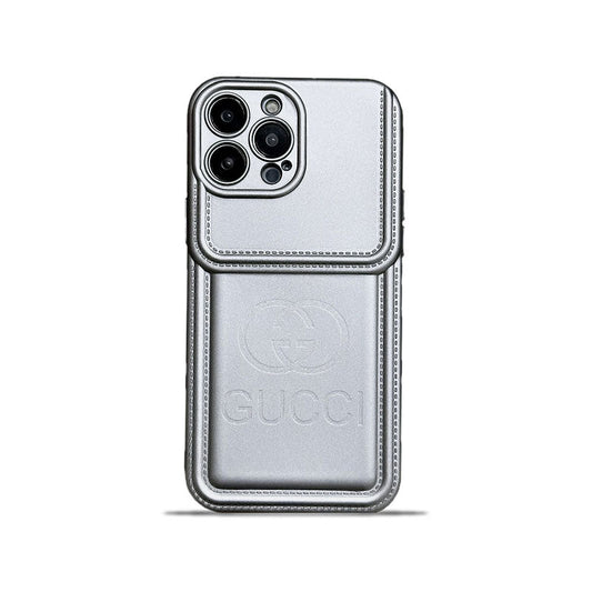 GG iPhone Case Silver Big Printing-PG240330