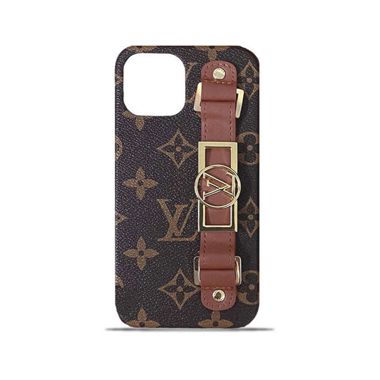 Leather Monogram iPhone Case With Holder-DK231215