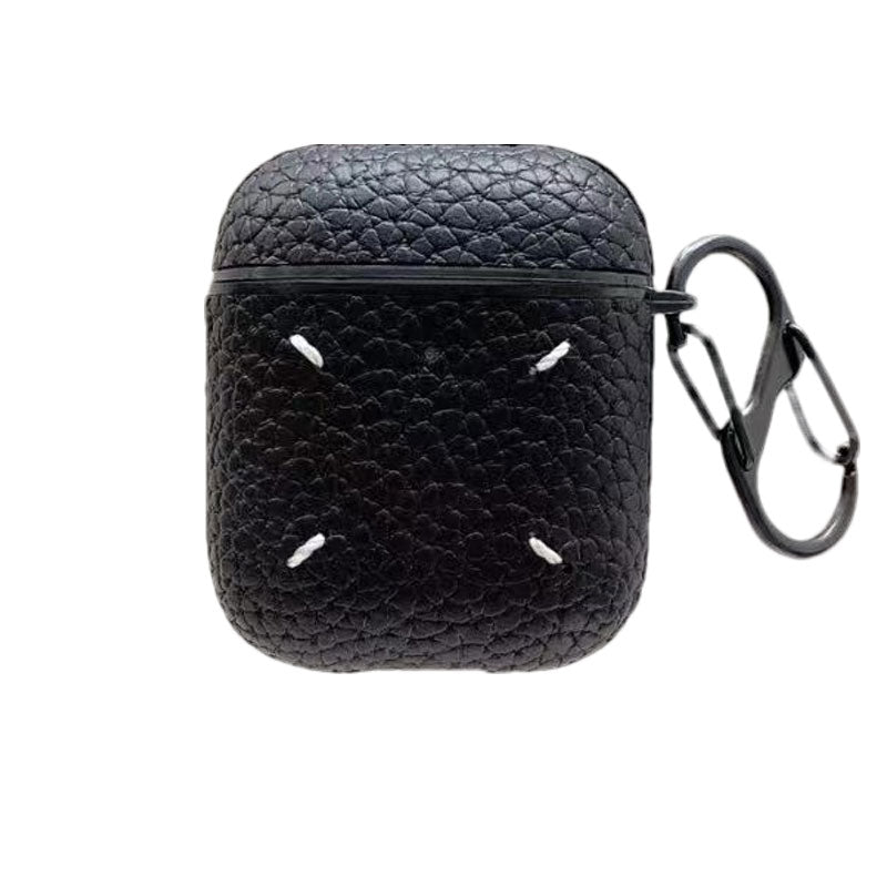 Leather Case For Airpods Black