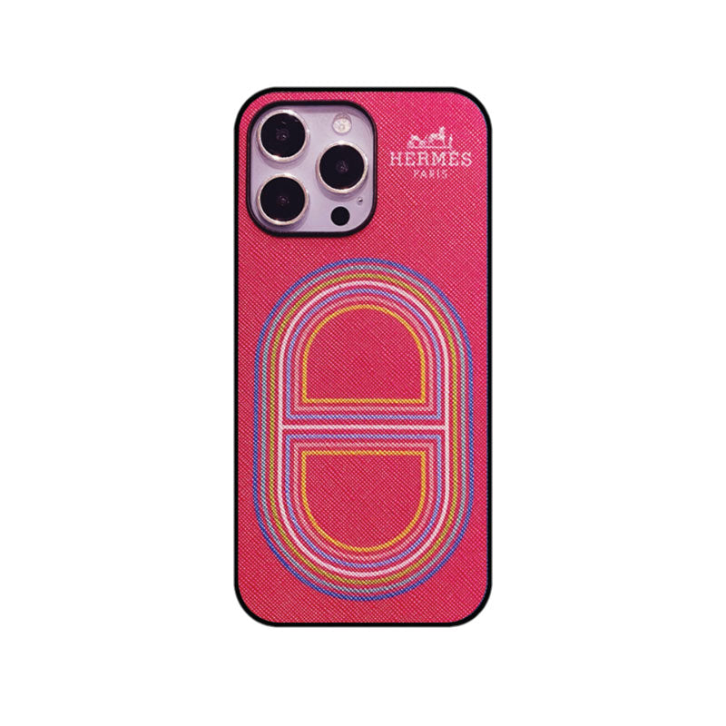 Hermes Rainbow iPhone Case Pink-CHK2414321437