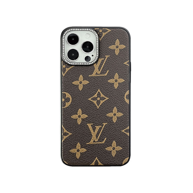 Leather Monogram iPhone Case-LHZ231213