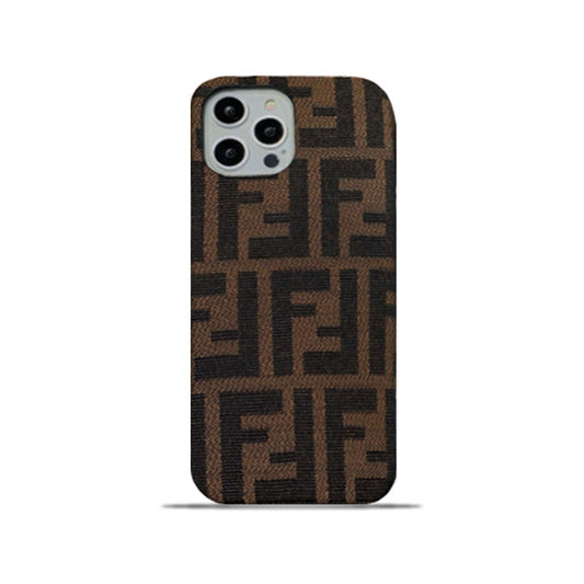 Classic Fendi iPhone Case Brown-JDK241420