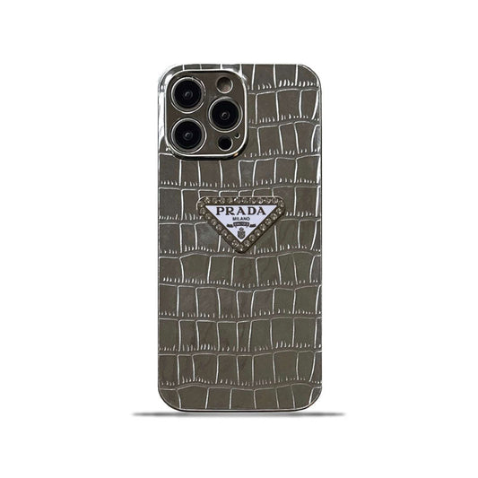 Prada iPhone Case Silver-SPW240403