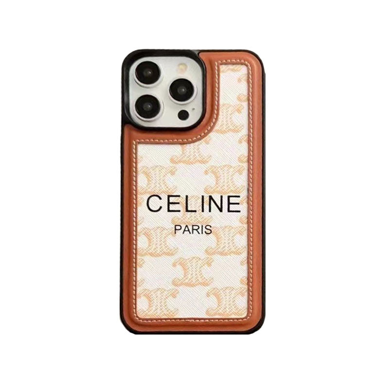 Black  Celine iPhone Case With Strap-SZ231124