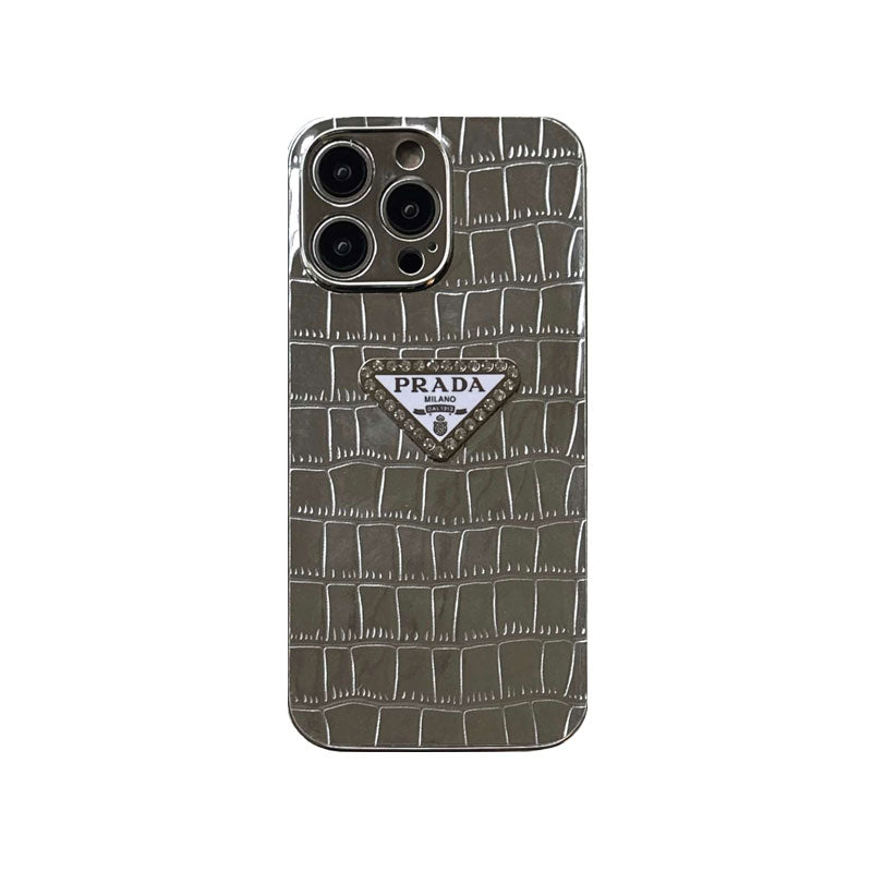 Prada iPhone Case Silver-SPW240403