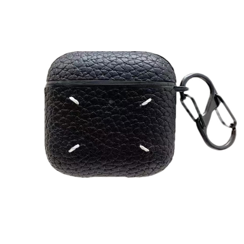 Leather Case For Airpods Black