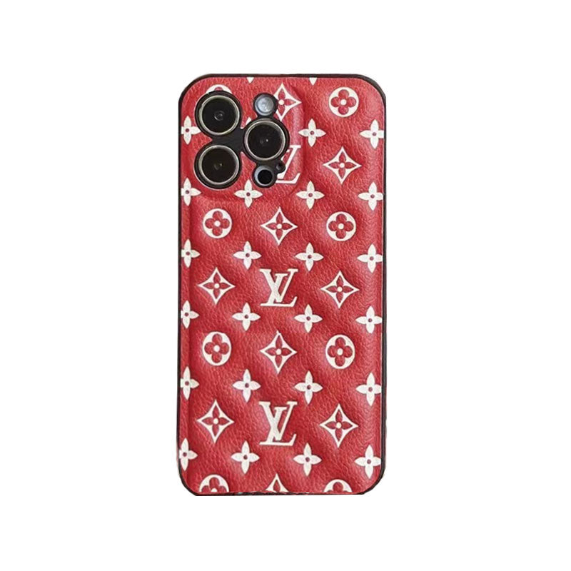 Red Monogram iPhone Case  -QB231115