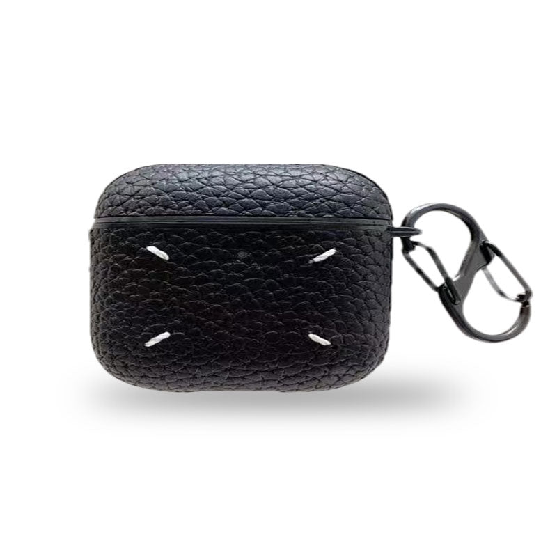 Leather Case For Airpods Black