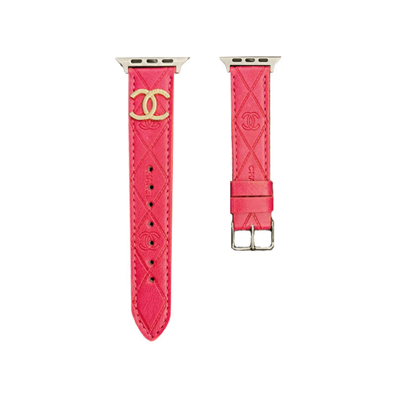 Luxury CC  Apple Watch Band Pink-YHK2405059