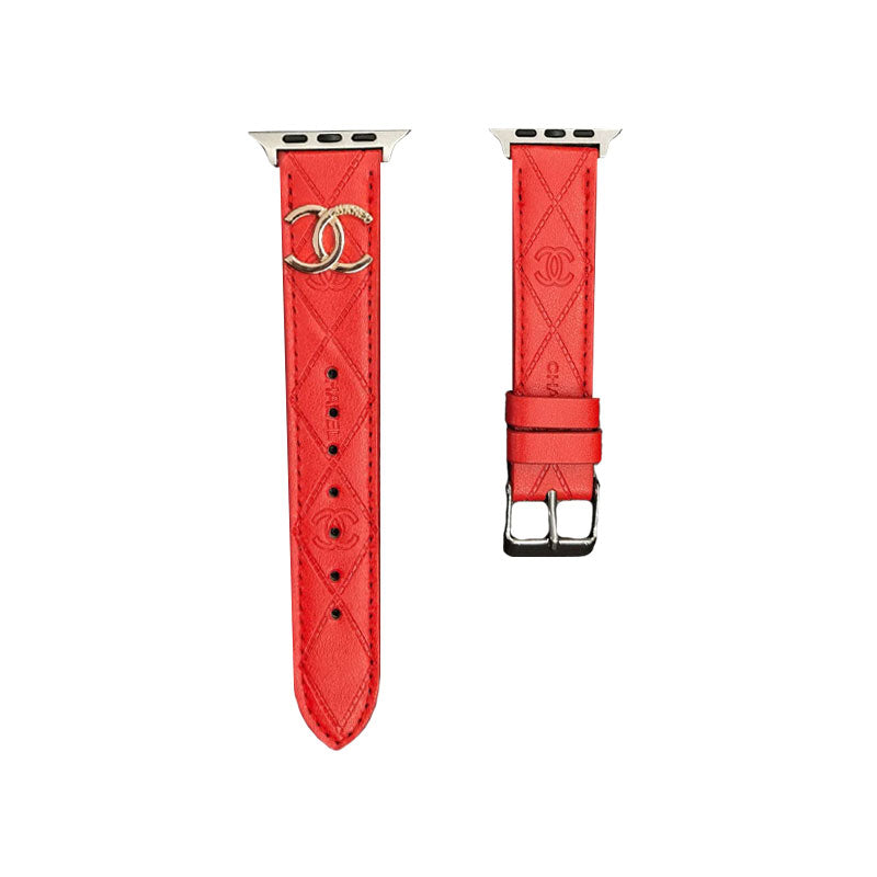 Luxury CC  Apple Watch Band Red-YHK2405059