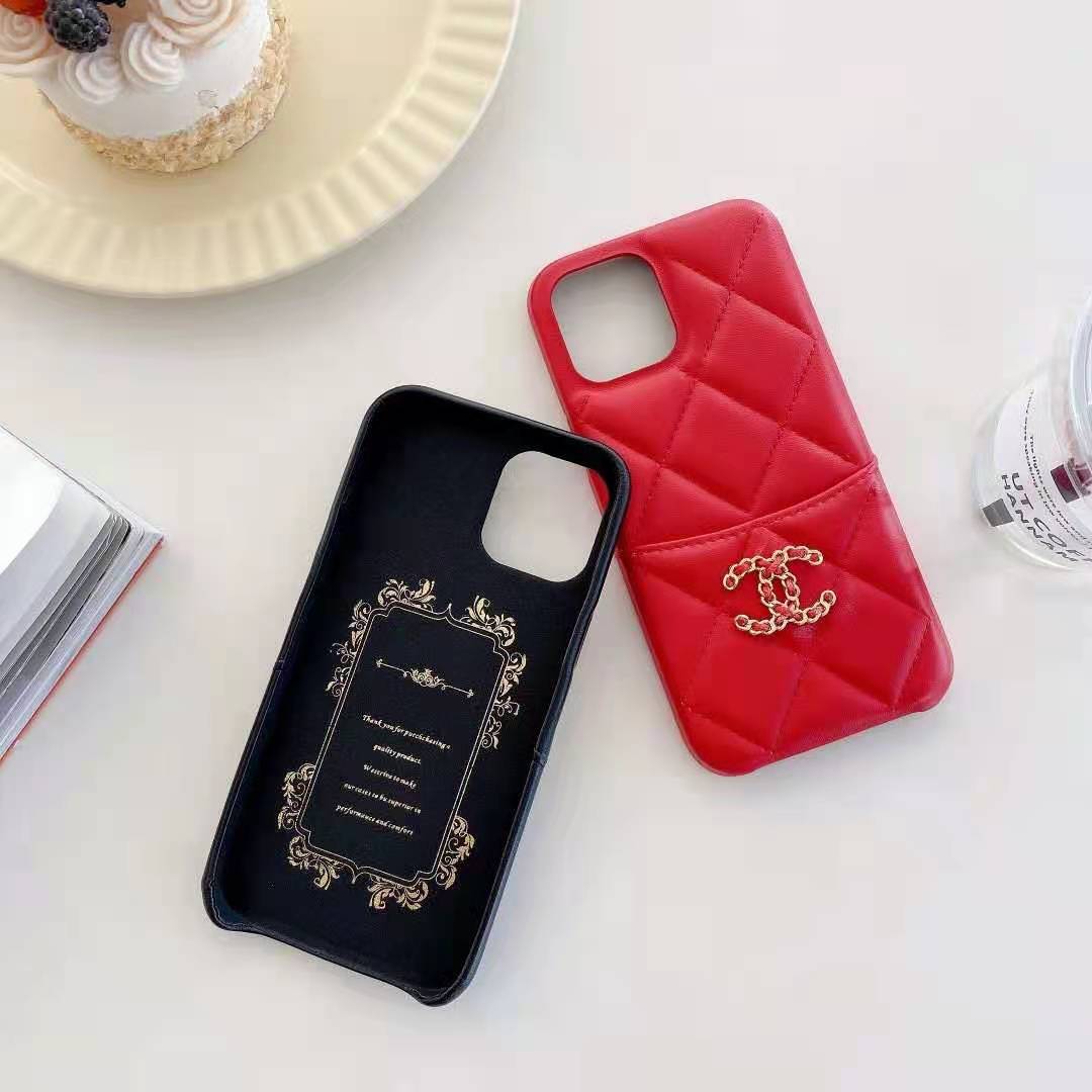 CC iPhone Case With Crad Holder Black -SLK240506