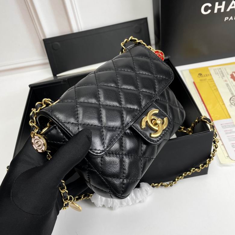 Sweetheart Caviar Mini Flap Bag