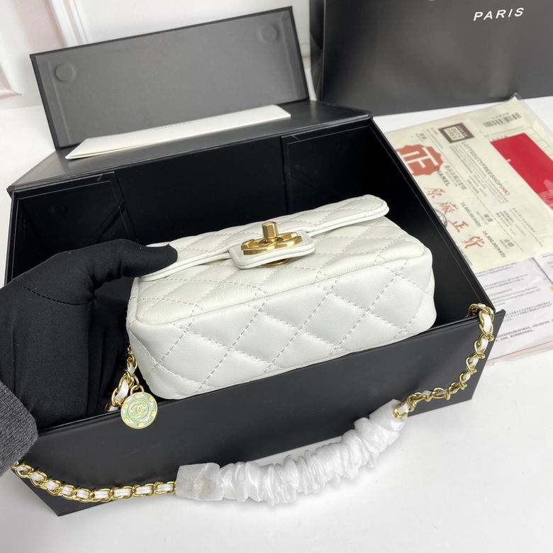 Sweetheart Caviar Mini Flap Bag