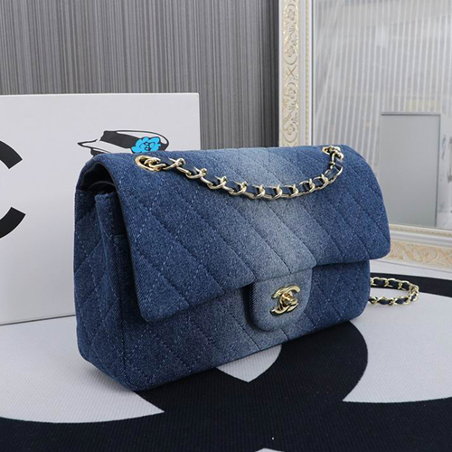 Mini Rectangular Bag - Blue Ombre Denim (NWT) 25cm