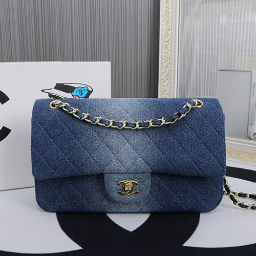 Mini Rectangular Bag - Blue Ombre Denim (NWT) 25cm