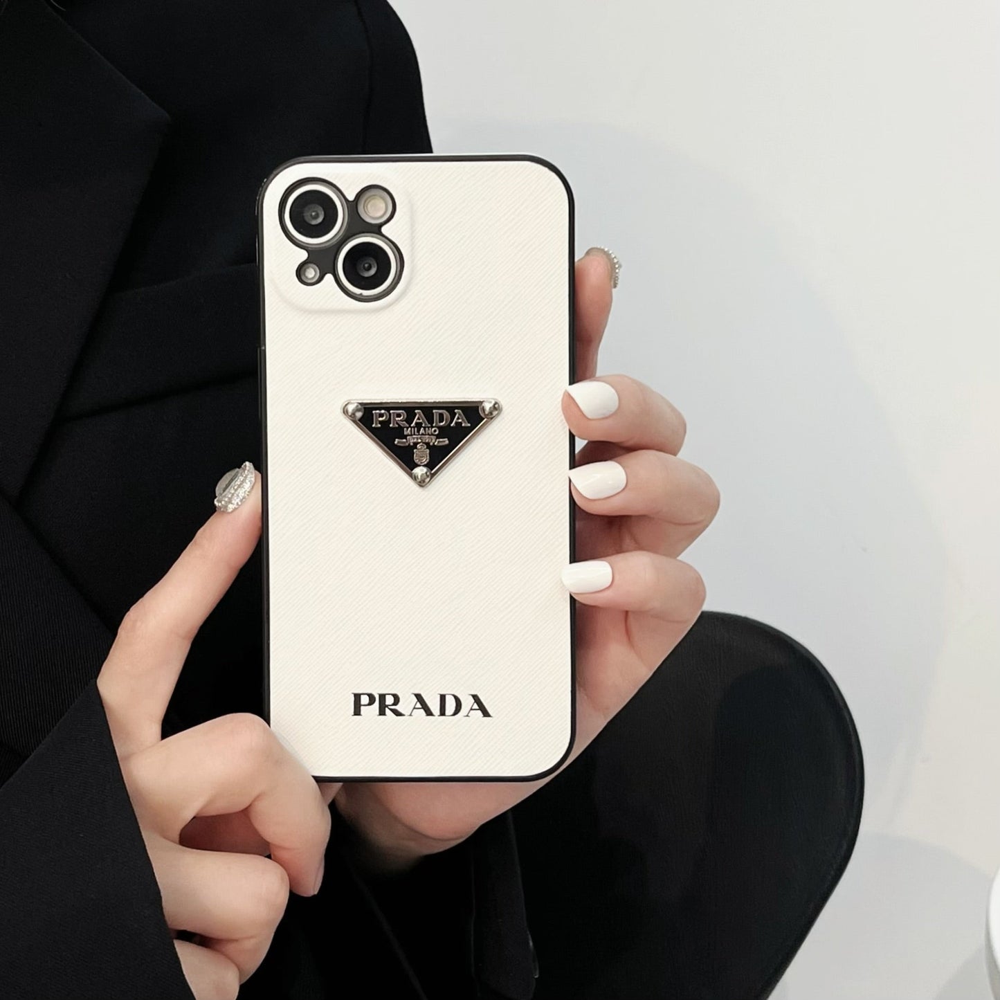 Prada iPhone Case White-QBP240403