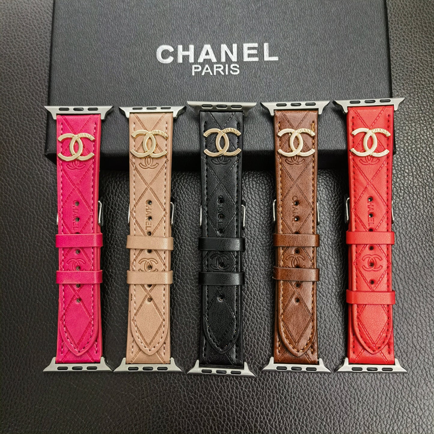 Luxury CC  Apple Watch Band Red-YHK2405059