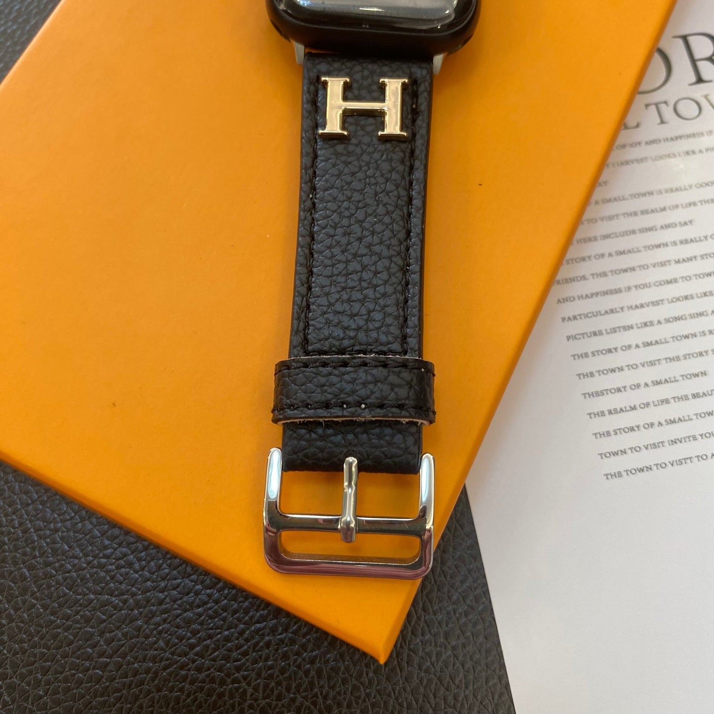 Hermes Apple Watch Band Black-ZP240509