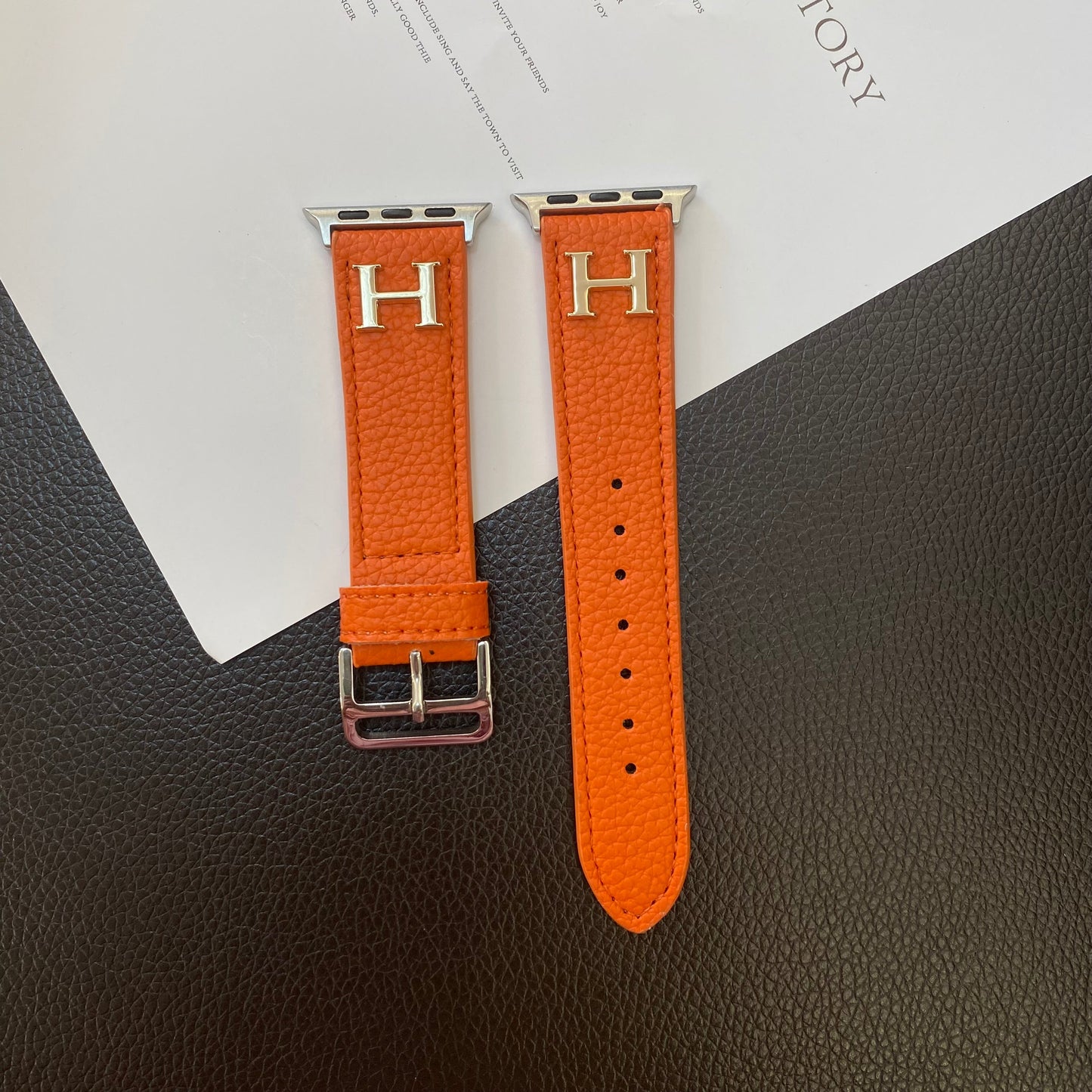 Hermes Apple Watch Band Orange-ZP240509