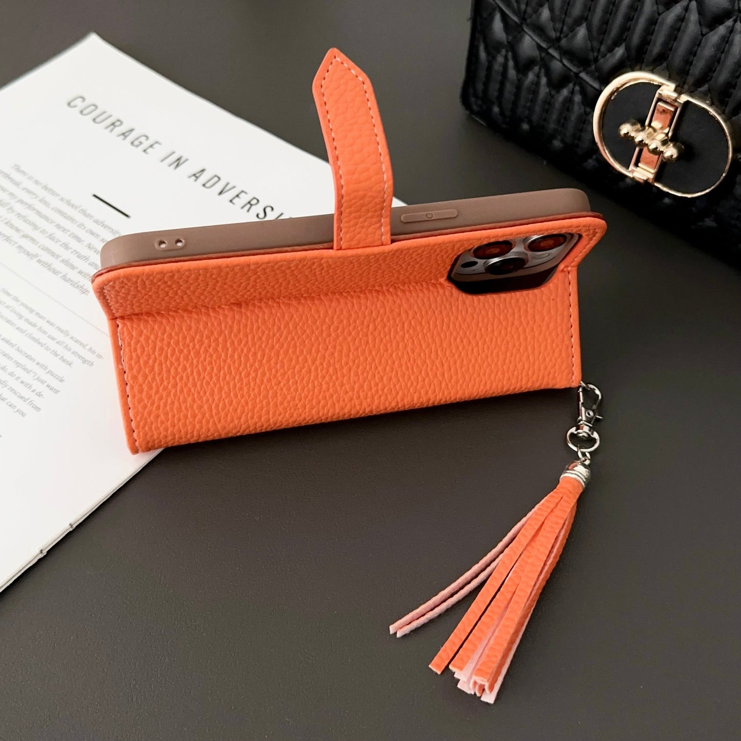 Hermes Holster iPhone Case Orange-PTK240603