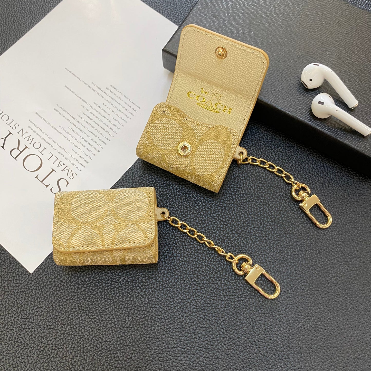 Luxury Coach AirPods Pro Cases Coffee-YH240425