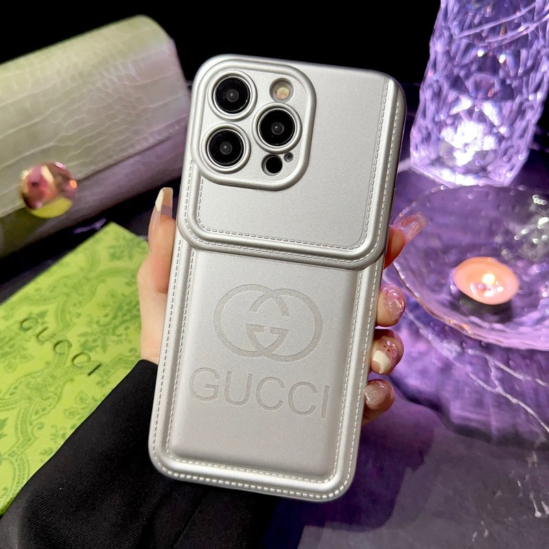 GG iPhone Case Silver Big Printing-PG240330