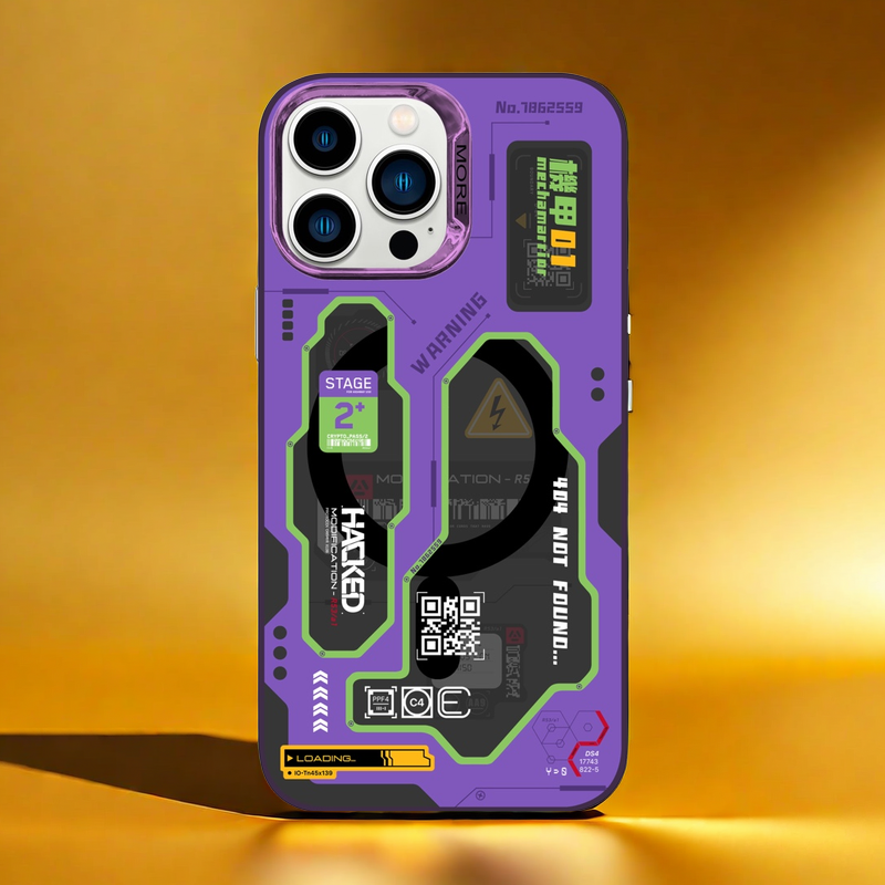 Magsafe Phone Case | MechWarArmor Purple (Optional Magnetic Holder)