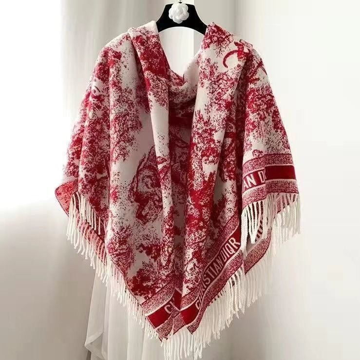 Air Conditioning Shawl - Faux Wool Fleece, Cozy and Soft