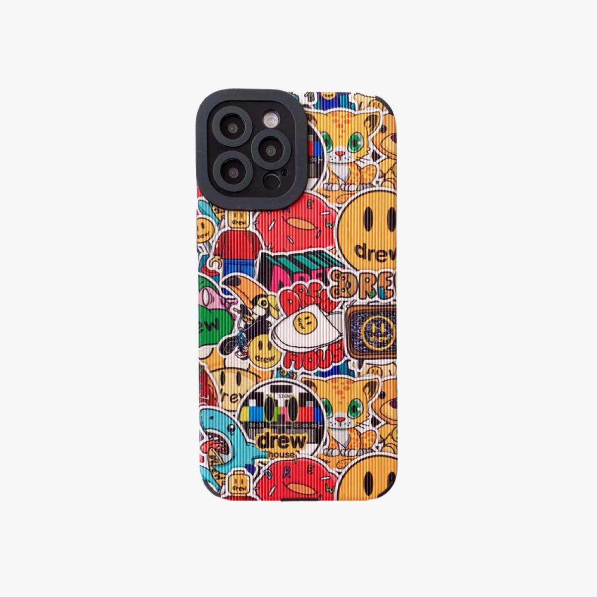 Leather Phone Case | Let's Emoji Party 1