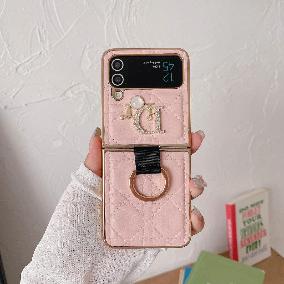 Dior Z Flip/Z Fold Phone Case with a Finger Ring | Samsung Cover