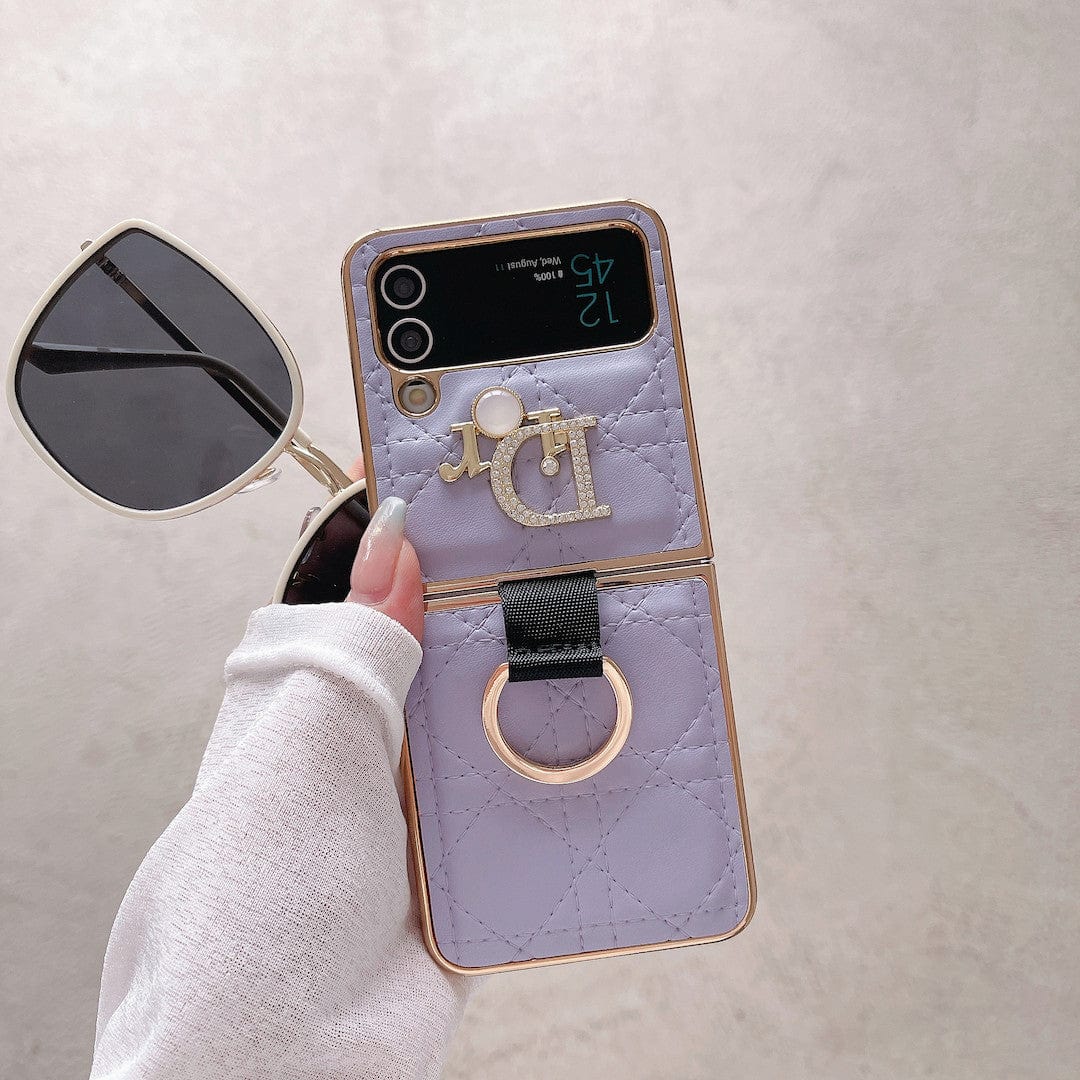 Dior Z Flip/Z Fold Phone Case with a Finger Ring | Samsung Cover