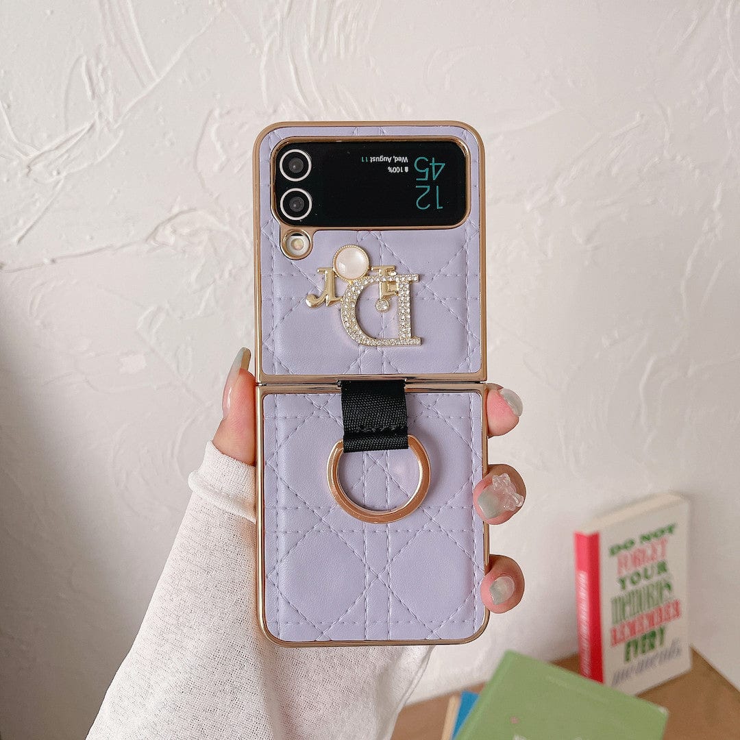 Dior Z Flip/Z Fold Phone Case with a Finger Ring | Samsung Cover