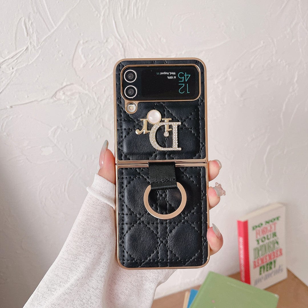 Dior Z Flip/Z Fold Phone Case with a Finger Ring | Samsung Cover