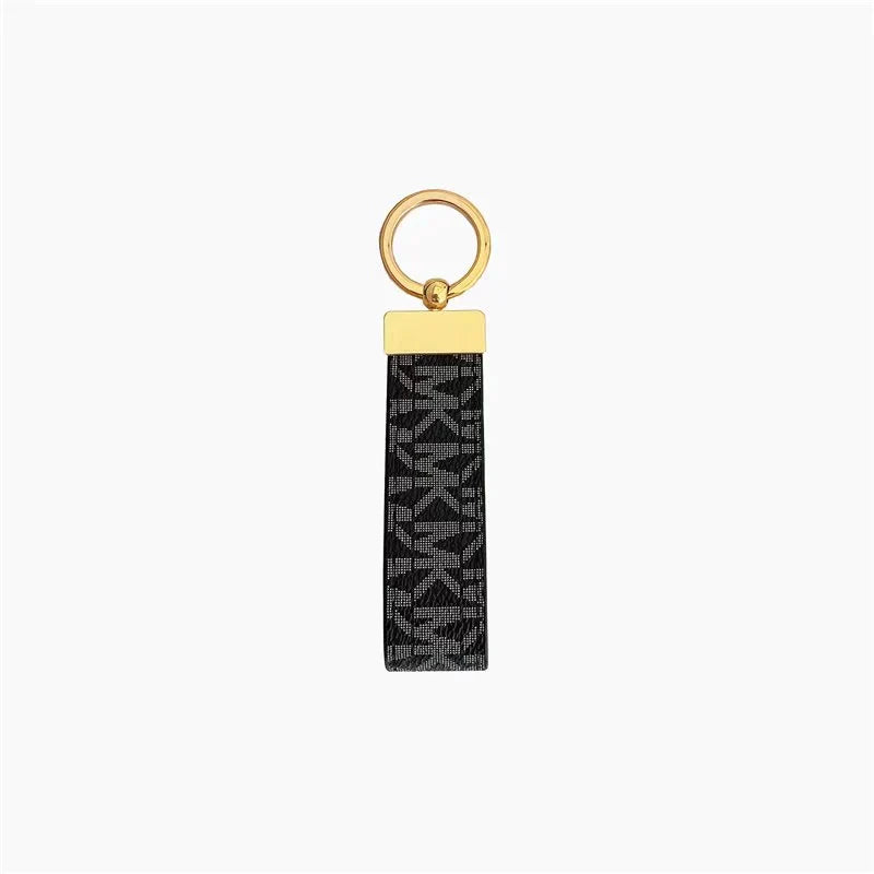 Leather Monogram Keychain