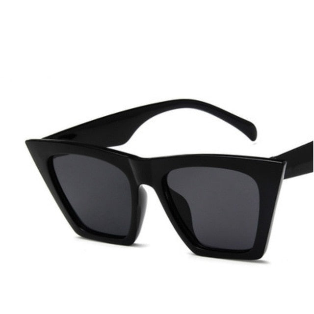 new brand sunglasses Square glasses  Personalized cat eyes Colorful sunglasses trend versatile sunglasses uv400 curtain