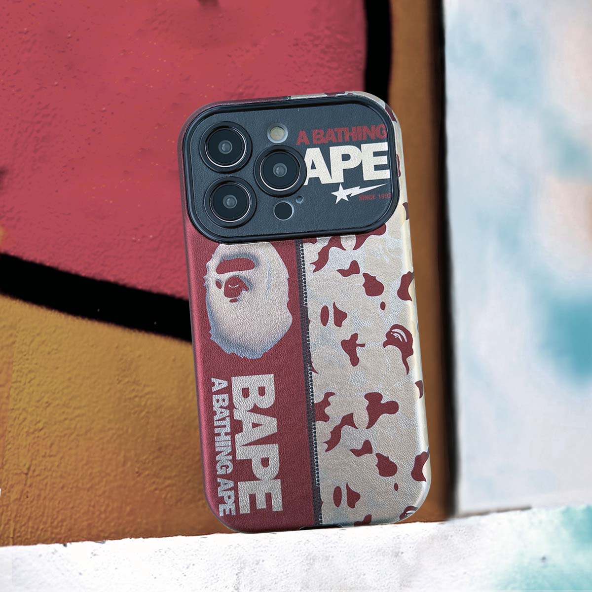 Leather Phone Case | APE Red