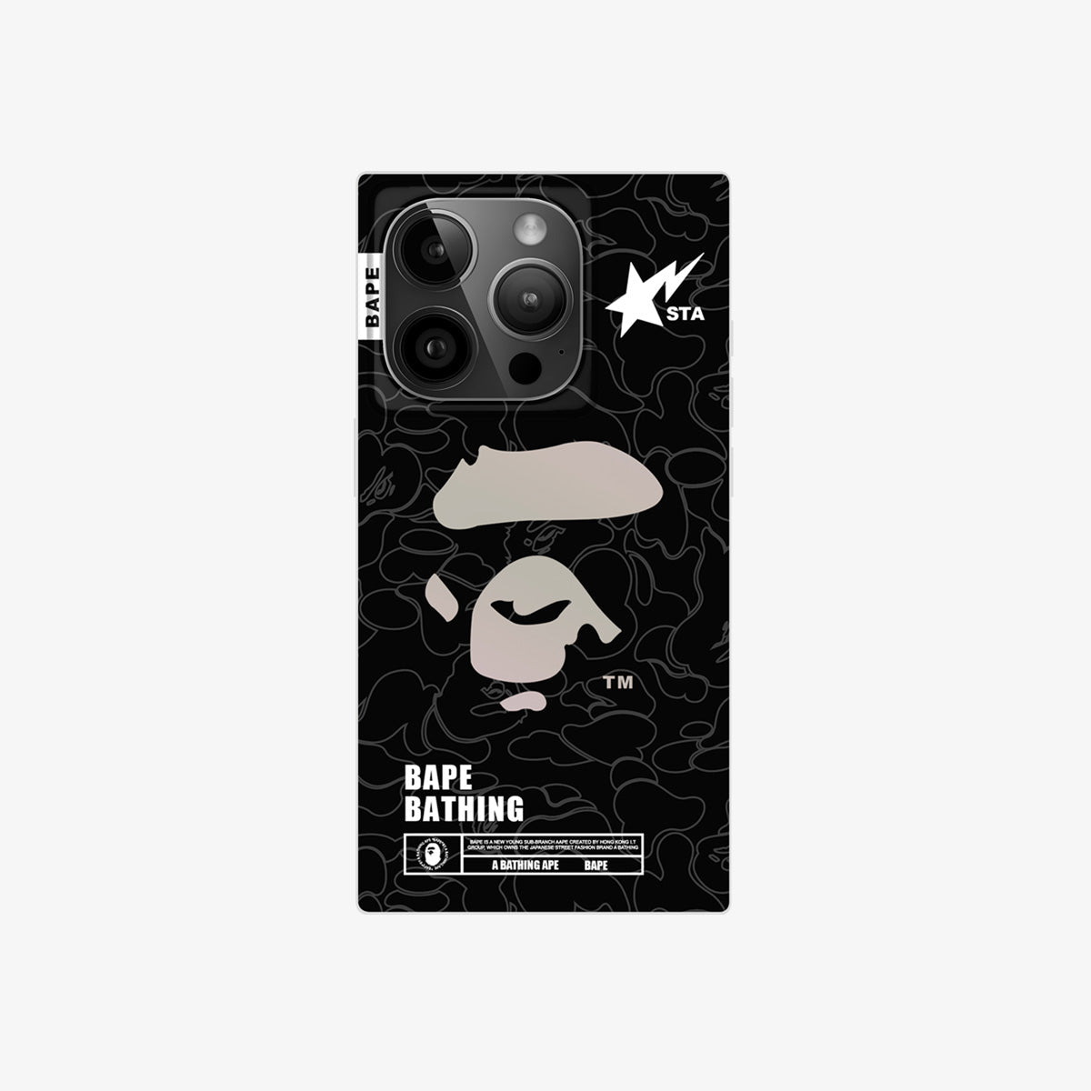 Limited Phone Case | APE | Black Square