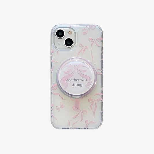 Magsafe Phone Case | Pink Bow With Magnetic Holder