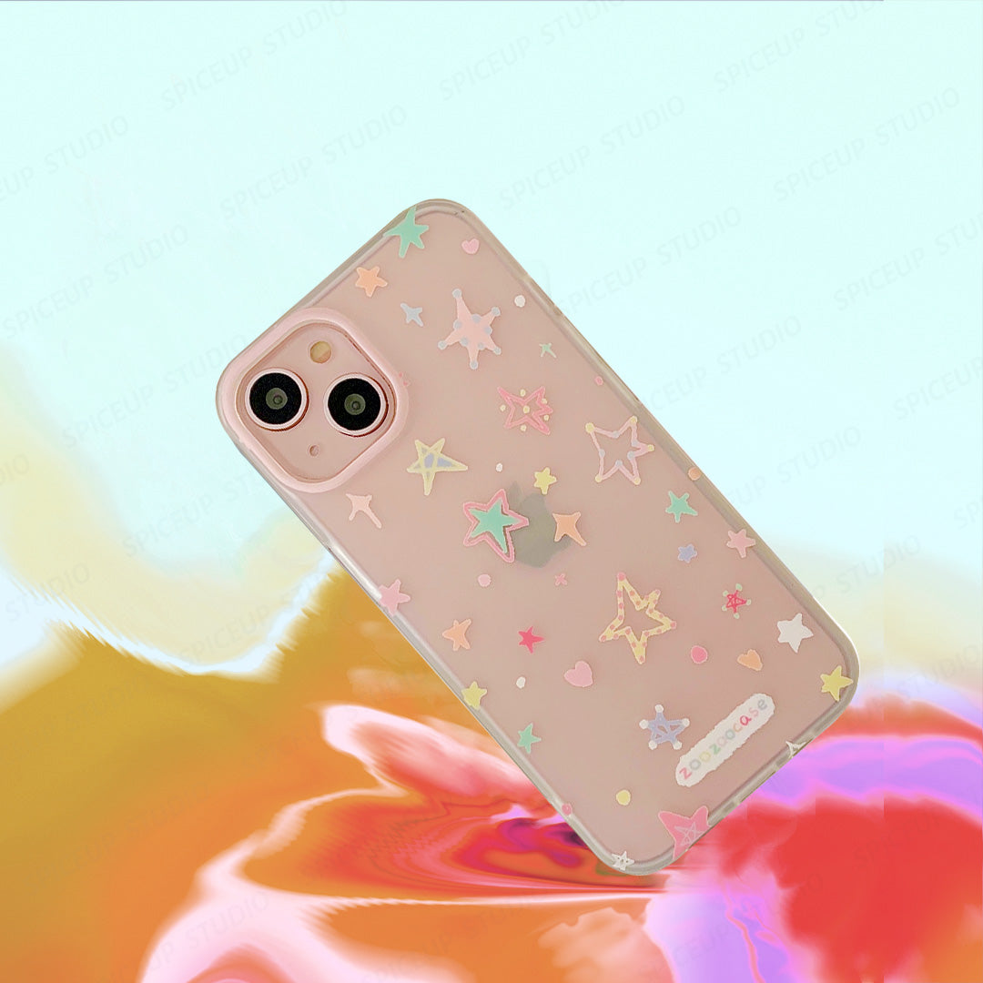 Frosted Phone Case | Translucent Color Stars