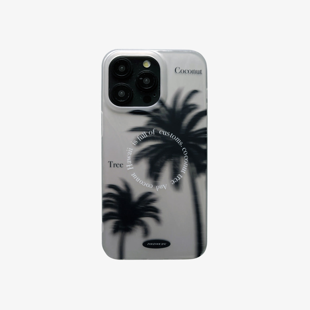 Limited Phone Case | Silver Coconut Trees