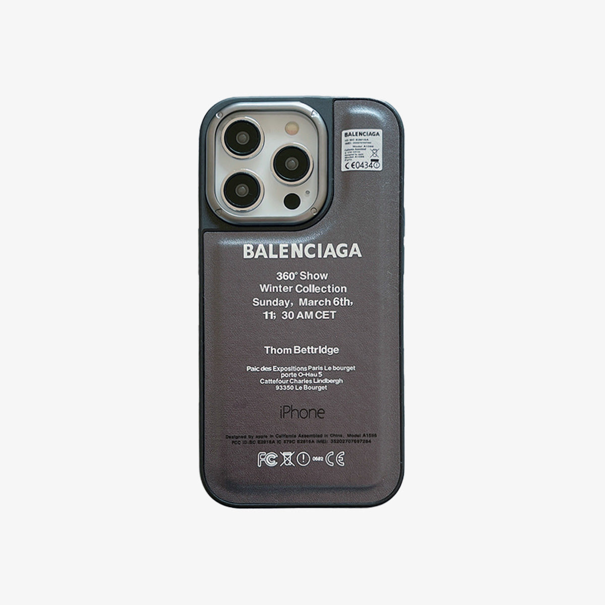 Leather Phone Case | BA Grey Logo