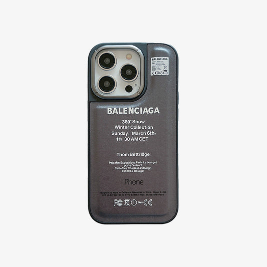 Leather Phone Case | BA Grey Logo