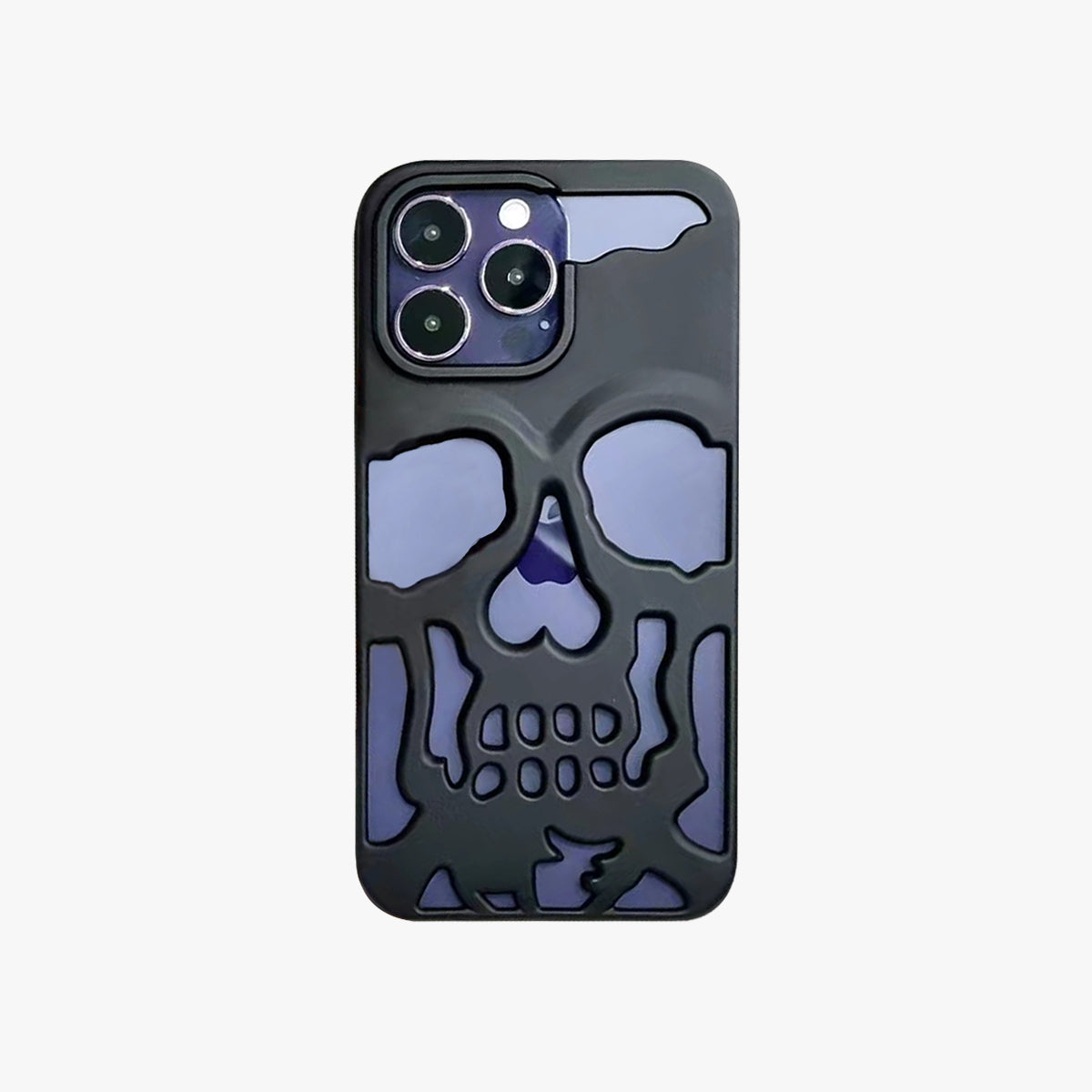 Limited Phone Case | Metal Skeleton Skull Matte Black