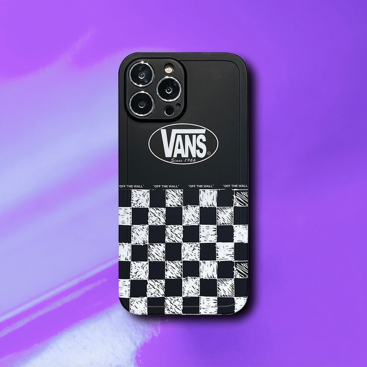 Limited Phone Case | VA Checkerboard Pattern Black